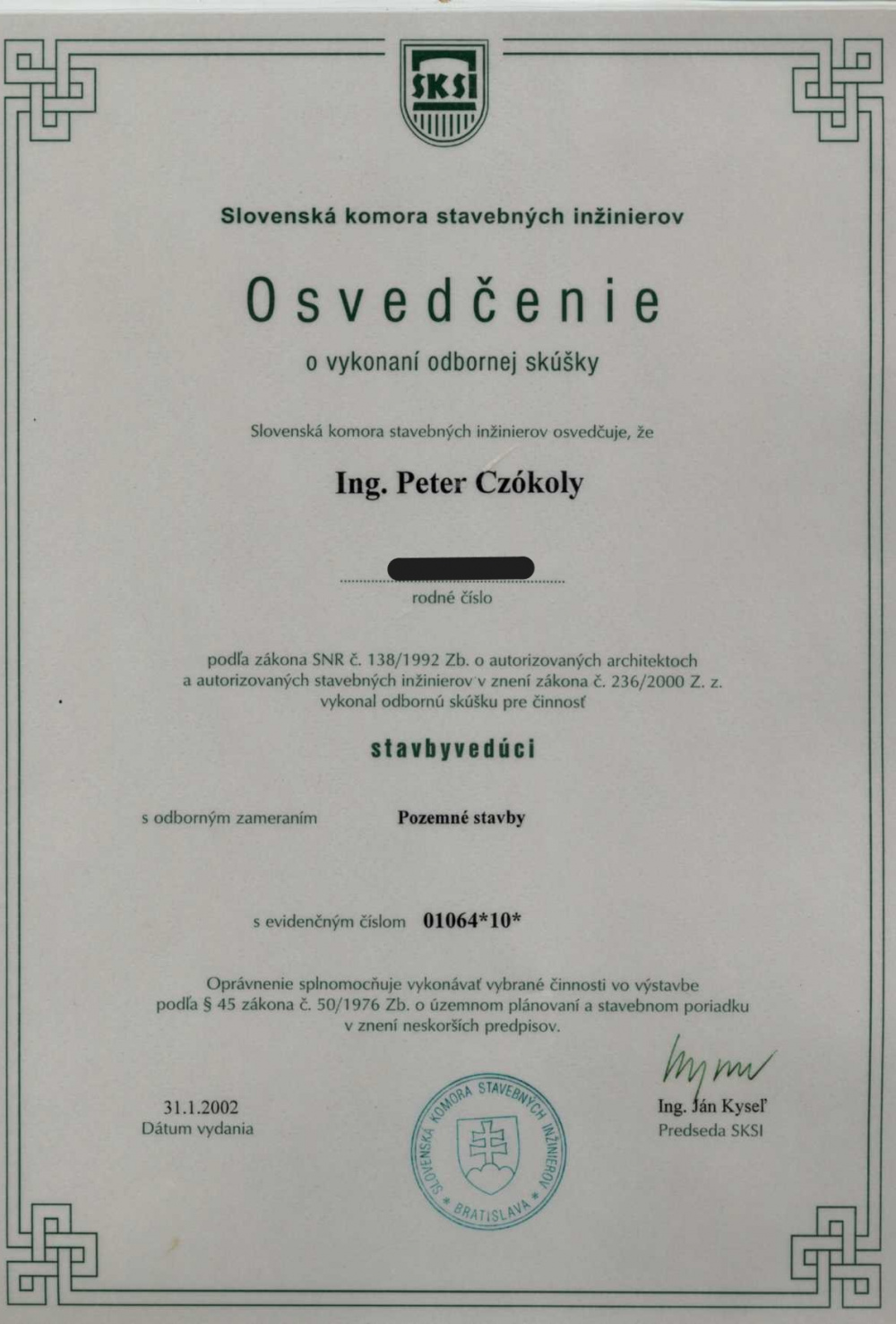 Certifikaty, ocenenia